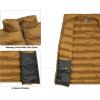 imageLittle Donkey Andy Mens Lightweight Warm Puffer Vest Thermal Golf Sleeveless Jacket for Outdoor Hiking Travel Casual6 Mustard Gold