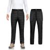 imageLittle Donkey Andy Mens Puffer Pants Warm Fleece Lined Quilted Insulation Snow Ski PantsBlackfleece Lined