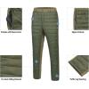 imageLittle Donkey Andy Mens Puffer Pants Warm Fleece Lined Quilted Insulation Snow Ski PantsDark Green