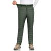 imageLittle Donkey Andy Mens Puffer Pants Warm Fleece Lined Quilted Insulation Snow Ski PantsDark Greenfleece Lined