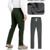imageLittle Donkey Andy Mens Puffer Pants Warm Fleece Lined Quilted Insulation Snow Ski PantsDark Greenfleece Lined