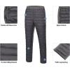 imageLittle Donkey Andy Mens Puffer Pants Warm Fleece Lined Quilted Insulation Snow Ski PantsGrey