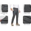 imageLittle Donkey Andy Mens Puffer Pants Warm Fleece Lined Quilted Insulation Snow Ski PantsGreyfleece Lined