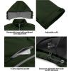 imageLittle Donkey Andy Mens Softshell Jacket with Removable Hood Fleece LinedAelm Green