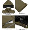 imageLittle Donkey Andy Mens Softshell Jacket with Removable Hood Fleece LinedAolive
