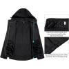 imageLittle Donkey Andy Mens Softshell Jacket with Removable Hood Fleece LinedBblack