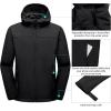 imageLittle Donkey Andy Mens Softshell Jacket with Removable Hood Fleece LinedBblack