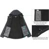 imageLittle Donkey Andy Mens Softshell Jacket with Removable Hood Fleece LinedBblack Plaid