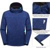 imageLittle Donkey Andy Mens Softshell Jacket with Removable Hood Fleece LinedBblue Floral