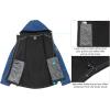 imageLittle Donkey Andy Mens Softshell Jacket with Removable Hood Fleece LinedBblue Plaid