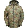 imageLittle Donkey Andy Mens Softshell Jacket with Removable Hood Fleece LinedCamo Green