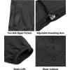imageLittle Donkey Andy Mens UPF 50 Sun Protection Jacket Packable Lightweight Full Zip Hoodie for Running Travel OutdoorsUpgraded Black