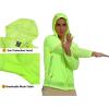 imageLittle Donkey Andy Mens UPF 50 Sun Protection Jacket Packable Lightweight Full Zip Hoodie for Running Travel OutdoorsUpgraded Fluorescent Yellow
