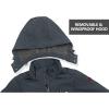 imageLittle Donkey Andy Womens Softshell Jacket Ski Jacket with Removable Hood Fleece LinedBlack Heather