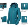 imageLittle Donkey Andy Womens Softshell Jacket Ski Jacket with Removable Hood Fleece LinedDeep Lake Heather