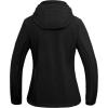 imageLittle Donkey Andy Womens Softshell Jacket Ski Snowboarding Jacket with Removable Hood Fleece LinedBlack