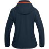 imageLittle Donkey Andy Womens Softshell Jacket Ski Snowboarding Jacket with Removable Hood Fleece LinedDeep Blue
