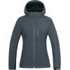 imageLittle Donkey Andy Womens Softshell Jacket Ski Snowboarding Jacket with Removable Hood Fleece LinedGrey