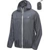 imageLittle Donkey Andy Mens Lightweight Packable Sun Protection Jacket Quick Dry Full Zip Hooded Windbreaker for HikingA Windbreaker Gray