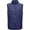 imageLittle Donkey Andy Mens Lightweight Warm Puffer Vest Outdoor Sleeveless Jacket for Golf Hiking Casual TravelA9 Navy Blue