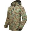 imageLittle Donkey Andy Mens Softshell Jacket with Removable Hood Fleece LinedCamo Green