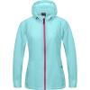 imageLittle Donkey Andy Womens Full Zip Sun Protection Hoodie Jacket Long Sleeve Shirt Running Hiking Golf Water Repellent UPF502 Light Blue