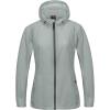 imageLittle Donkey Andy Womens Full Zip Sun Protection Hoodie Jacket Long Sleeve Shirt Running Hiking Golf Water Repellent UPF506 Gray