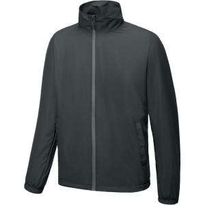 imageLittle Donkey Andy Mens Lightweight Breathable Windbreaker Golf Jacket UPF50 Windproof Outdoor Running CoatStand Collardark Gray