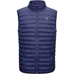 imageLittle Donkey Andy Mens Lightweight Warm Puffer Vest Outdoor Sleeveless Jacket for Golf Hiking Casual TravelA9 Navy Blue