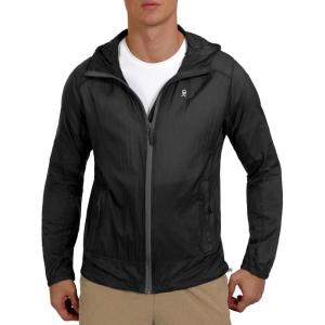 imageLittle Donkey Andy Mens UPF 50 Sun Protection Jacket Packable Lightweight Full Zip Hoodie for Running Travel OutdoorsUpgraded Black