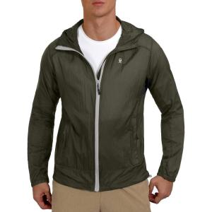 imageLittle Donkey Andy Mens UPF 50 Sun Protection Jacket Packable Lightweight Full Zip Hoodie for Running Travel OutdoorsUpgraded Olive