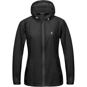 imageLittle Donkey Andy Womens Full Zip Sun Protection Hoodie Jacket Long Sleeve Shirt Running Hiking Golf Water Repellent UPF505 Black