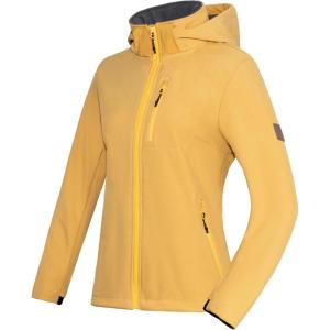 imageLittle Donkey Andy Womens Softshell Jacket Ski Snowboarding Jacket with Removable Hood Fleece LinedYellow