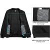 imageLittle Donkey Andy Mens Fleece Bomber Jacket Lightweight Softshell Windbreaker Jacket Casual Spring Fall CoatBlack