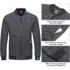 imageLittle Donkey Andy Mens Fleece Bomber Jacket Lightweight Softshell Windbreaker Jacket Casual Spring Fall CoatBlack Floral