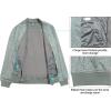 imageLittle Donkey Andy Mens Fleece Bomber Jacket Lightweight Softshell Windbreaker Jacket Casual Spring Fall CoatGrey Floral