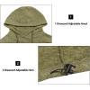 imageLittle Donkey Andy Mens Lightweight Polar Fleece Hooded Pullover Hoodies Warm Sweatshirts Running Hiking Travel