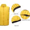 imageLittle Donkey Andy Mens Lightweight Warm Puffer Vest Outdoor Sleeveless Jacket for Golf Hiking Casual Travel6 Cyber Yellow