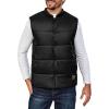 imageLittle Donkey Andy Mens Lightweight Warm Puffer Vest Outdoor Sleeveless Jacket for Hiking Golf Casual TravelBlack
