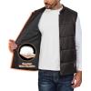 imageLittle Donkey Andy Mens Lightweight Warm Puffer Vest Outdoor Sleeveless Jacket for Hiking Golf Casual TravelCoffee