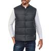 imageLittle Donkey Andy Mens Lightweight Warm Puffer Vest Outdoor Sleeveless Jacket for Hiking Golf Casual TravelGrey
