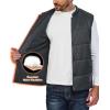 imageLittle Donkey Andy Mens Lightweight Warm Puffer Vest Outdoor Sleeveless Jacket for Hiking Golf Casual TravelGrey