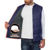 imageLittle Donkey Andy Mens Lightweight Warm Puffer Vest Outdoor Sleeveless Jacket for Hiking Golf Casual TravelNavy