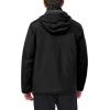 imageLittle Donkey Andy Mens Lightweight Winter Jacket Hooded Windproof Warm Insulated Jacket for Ski HikingBlack