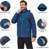 imageLittle Donkey Andy Mens Lightweight Winter Jacket Hooded Windproof Warm Insulated Jacket for Ski HikingDark Blue