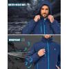imageLittle Donkey Andy Mens Lightweight Winter Jacket Hooded Windproof Warm Insulated Jacket for Ski HikingDark Blue