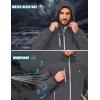 imageLittle Donkey Andy Mens Lightweight Winter Jacket Hooded Windproof Warm Insulated Jacket for Ski HikingGrey