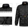 imageLittle Donkey Andy Mens Puffer Warm Jacket Windproof Winter Coat with Recycled InsulationBlack