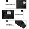 imageLittle Donkey Andy Mens Puffer Warm Jacket Windproof Winter Coat with Recycled InsulationBlack