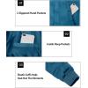 imageLittle Donkey Andy Mens Puffer Warm Jacket Windproof Winter Coat with Recycled InsulationBlue